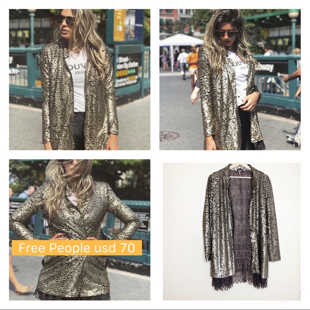 Free people sequin jacket
